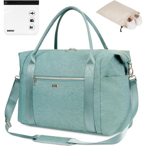 Travel Duffel Bag for Women Light Green - Picture 1 of 7
